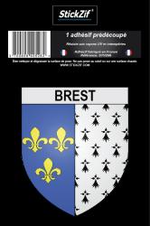 1 Sticker blason Brest