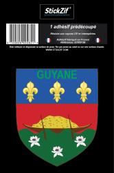 1 Sticker blason Guyane
