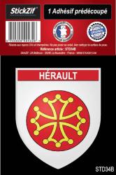 1 Sticker blason Hérault
