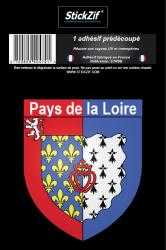 1 Sticker blason Pays de la Loire