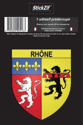 1 Sticker blason Rhône