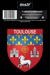 1 Sticker blason Toulouse