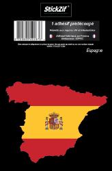 1 Sticker carte Espagne