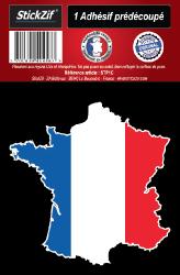 1 Sticker carte France
