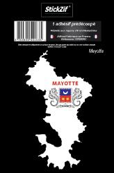1 Sticker carte Mayotte