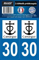 2 stickers régions 30 Camargue