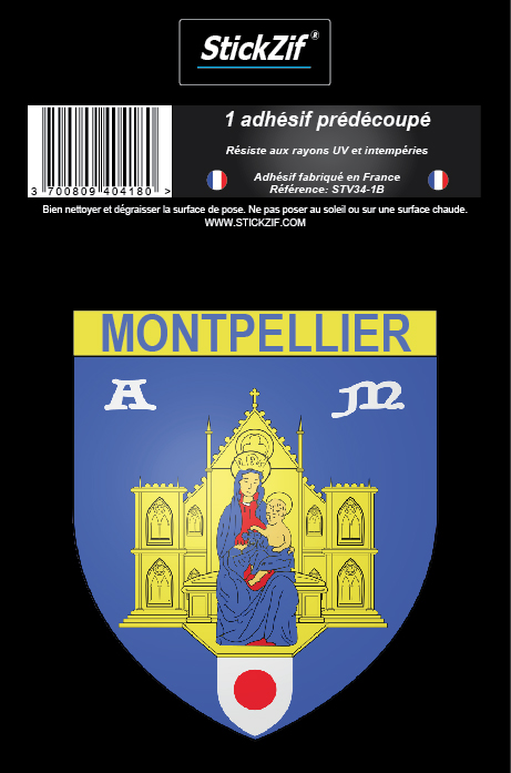 1 Sticker blason Montpellier