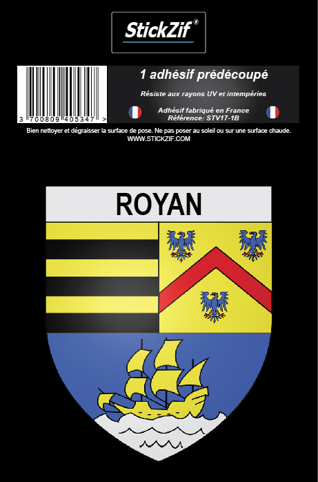 1 Sticker blason Royan