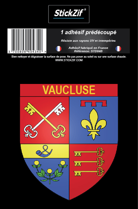 Saint-Estève-Janson 13 ville Stickers blason autocollant adhésif Taille:17 cm 
