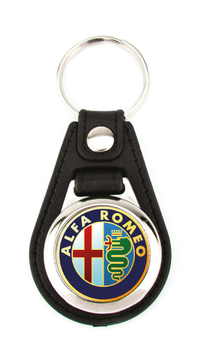 Porte clé simili-cuir rond Alfa Roméo STICKZIF PCSMALR : Plakers - Plaques  d'immatriculation, publicité et signalétique