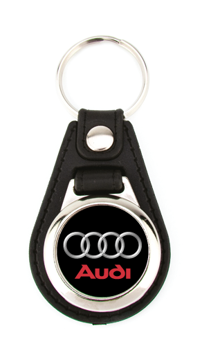 Porte clé simili-cuir rond Audi STICKZIF PCSMAUR : Plakers - Plaques  d'immatriculation, publicité et signalétique