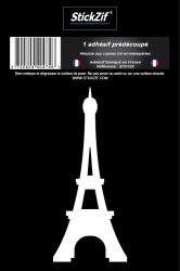 1 Sticker Tour Eiffel blanche