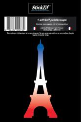 1 Sticker Tour Eiffel bleu-blanc-rouge