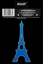 1 Sticker Tour Eiffel bleu
