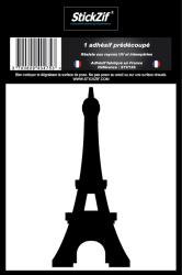 1 Sticker Tour Eiffel noir