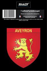 1 Sticker blason Aveyron