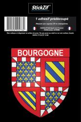 1 Sticker blason Bourgogne