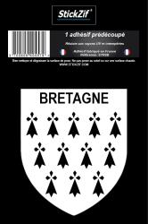 1 Sticker blason Bretagne