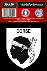 1 Sticker blason Corse