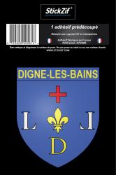 1 Sticker blason Digne-les-Bains