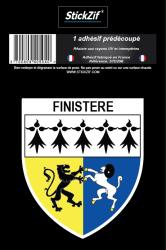 1 Sticker blason Finistère