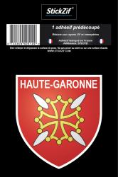 1 Sticker blason Haute-Garonne
