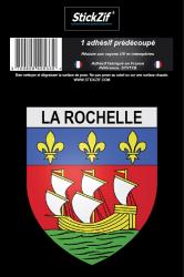 1 Sticker blason La Rochelle