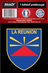 1 Sticker blason La Réunion