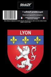 1 Sticker blason Lyon