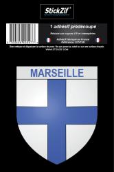 1 Sticker blason Marseille
