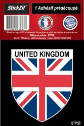 1 Sticker blason United Kingdom