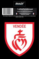 1 Sticker blason Vendée