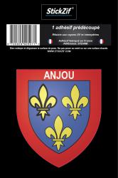 1 Sticker blason Anjou