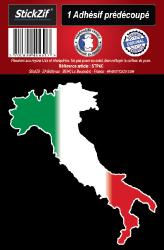1 Sticker carte Italie