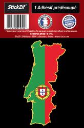1 Sticker carte Portugal