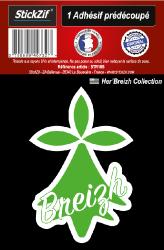 1 sticker hermine vert Her'Breizh collection