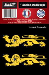 2 Stickers Lions de Normandie