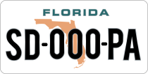 Plaque immatriculation USA Floride format US 30,5 x 15,2 CM
