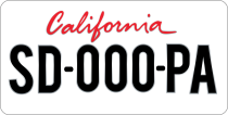 Plaque immatriculation USA Californie format US 30,5 x 15,2 CM