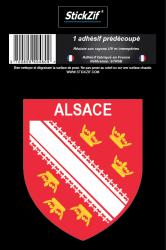 1 Sticker blason Alsace