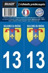 2 stickers régions 13 Bouches-du-Rhône