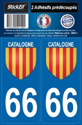 2 stickers régions 66 Catalogne