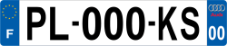 Plaque immatriculation logo Audi