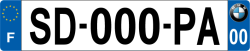 Plaque immatriculation logo BMW