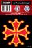 1 sticker croix occitane