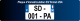 Plaque immatriculation auto système SIV format USA 30,5x15,2 CM